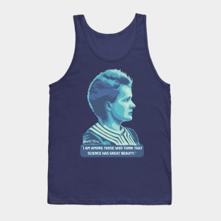 Marie Curie Portrait and Quote Tank Top